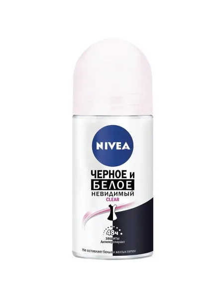 NIVEA Дезодорант-ролик Clear Для черного и белого