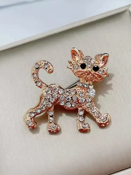 MADEva Брошь женская кошка оригинальная