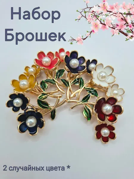 Набор Брошей 2 шт женские