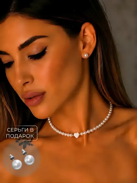 HVO&YA Бусы из жемчуга