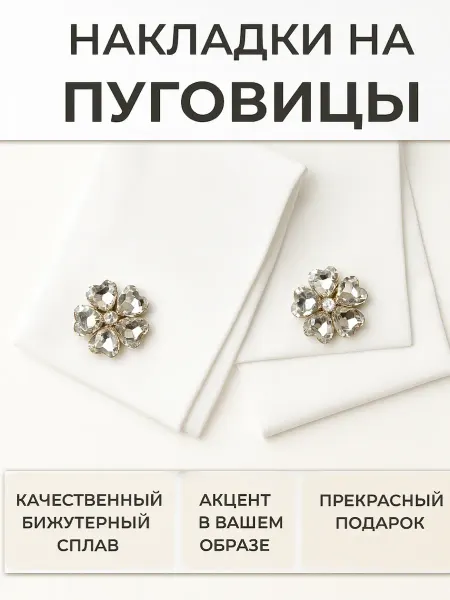 Накладки на пуговицы декоративные