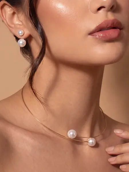 Guzelka.shop Комплект бижутерии колье и серьги