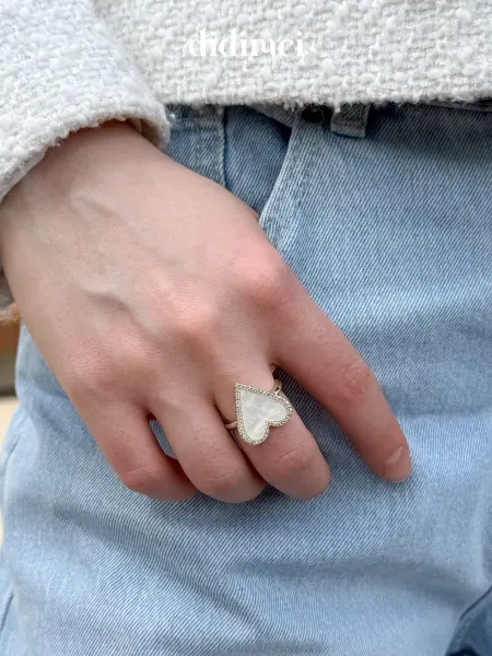 Didimei Кольцо сердце бижутерия