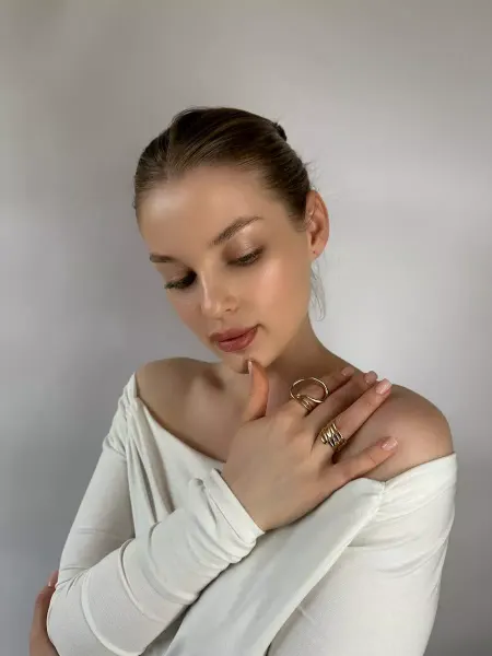AS Fashion Набор колец золото