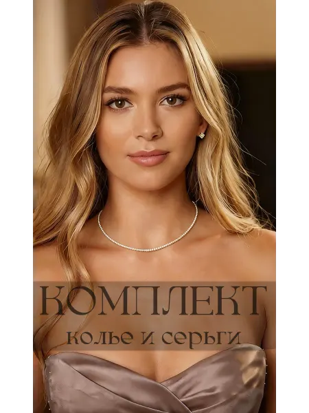 Колиеро Комплект вечерней бижутерии