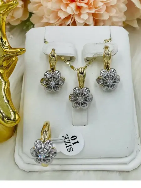 Madina Market комплект серьги и кольцо