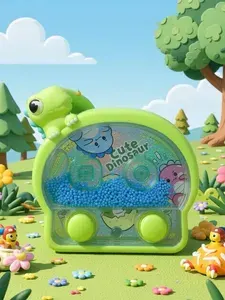 Антистресс-игрушка/ Водный тетрис с колечками Динозавры / Водная игра "Поймай кольца"