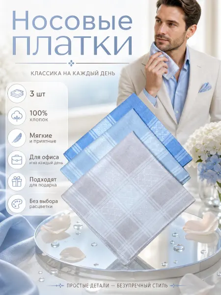 Medi-way Носовые платки мужские