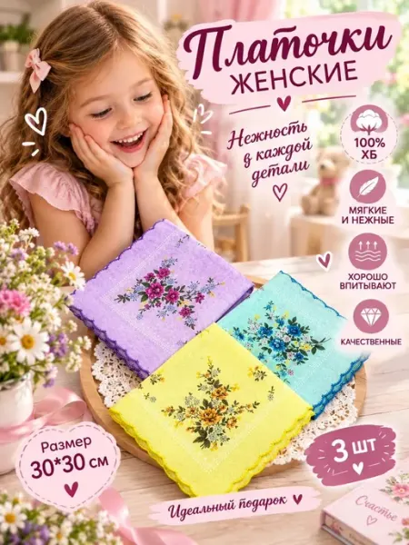 Альбидэй Носовые платки женские