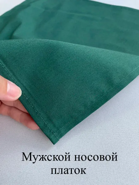 IandA Мужской носовой платок. Зеленый