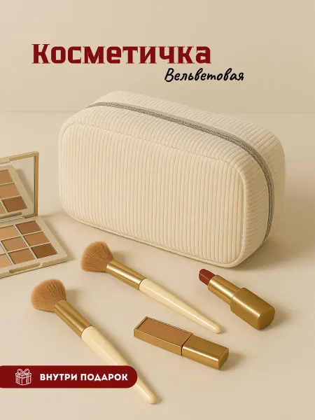 Косметичка женская эстетичная на молнии