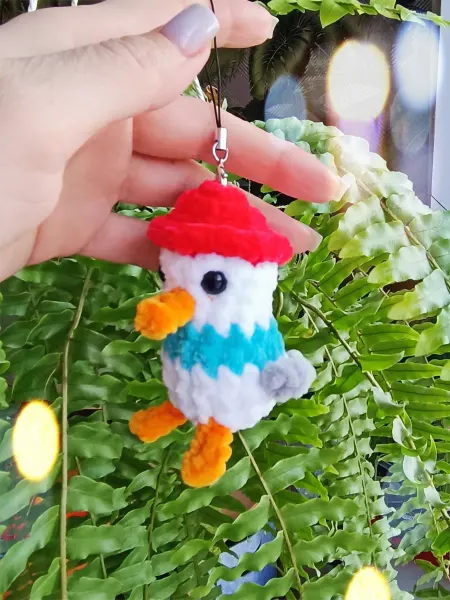 Мистер Петелька Мягкая игрушка-брелок Чайка моряк