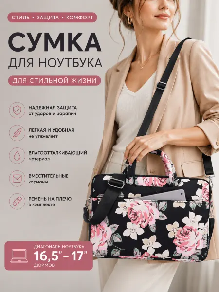 Сумка для ноутбука женская стильная