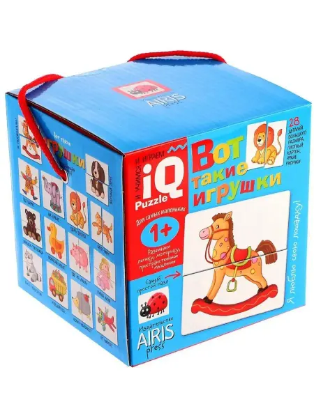 АЙРИС-пресс IQ пазл "Вот такие игрушки", игра-головоломка для малышей