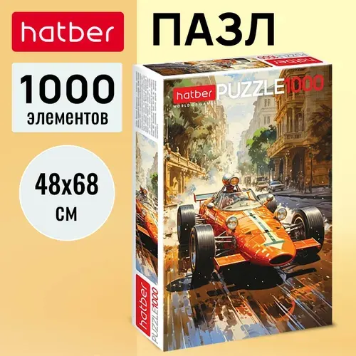 Пазлы Hatber 1000 элементов 480х680мм -Уличные гонки-