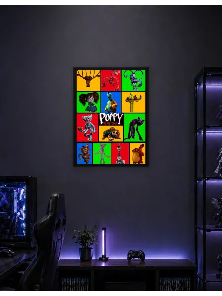 Postersbase Арт-постер Поппи Плейтайм Коллаж персонажей 2 30x40
