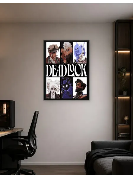 Postersbase Арт-постер Дедлок Коллаж Персонажи 30x40