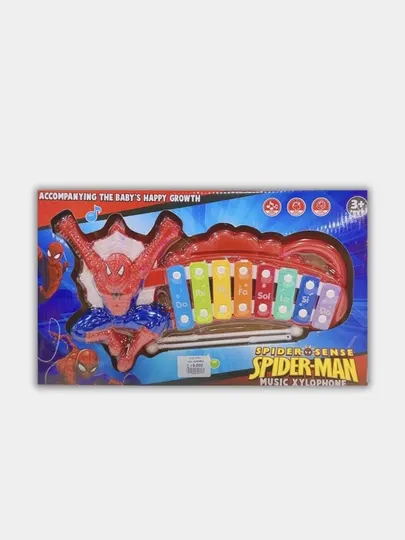 SPIDER-MAN MUSIC XYLOPHONE - ЧЕЛОВЕК -Паук музыкальный ксилофон ИГРУШКА
