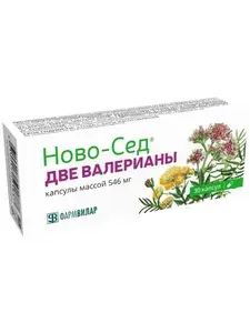 БАД успокоительное две валерианы, для взрослых от стресса и тревоги Магний sedative, 30 шт Ново-Сед АПТЕКА АСНА