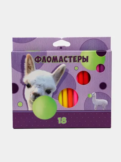 Фломастеры "VK" 18 цв. -Альпака- в карт.короб. .BFk18117