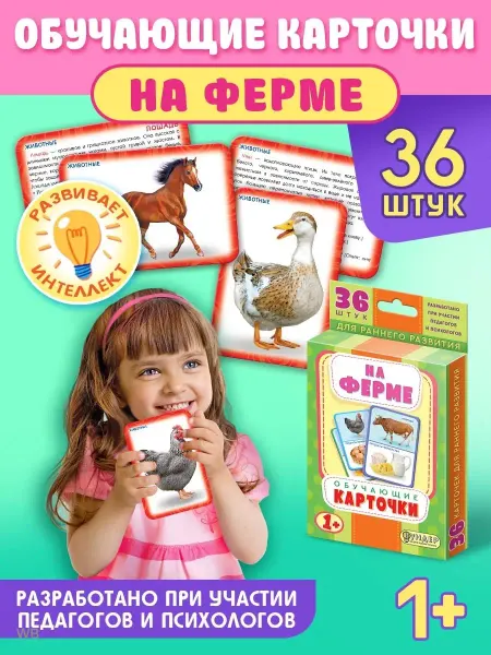 Линия успеха Карточки развивающие логопедические На Ферме ДРК-002
