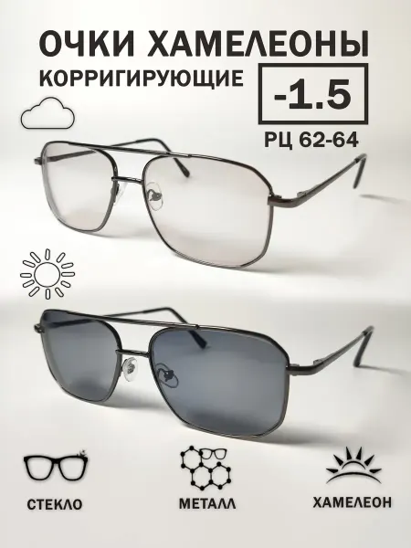 The Glasses Are Correcting Nova Фотохромные очки для зрения с диоптриями -1.5(Хамелеоны)