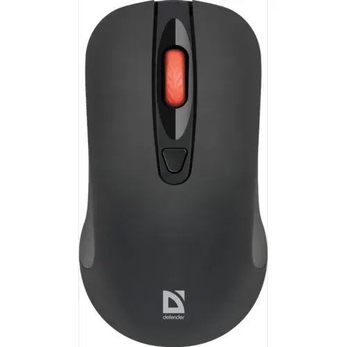Мышь беспроводная DEFENDER Nexus (Нексус) MS-195 черный (USB, 1600dpi, 4but) (52195)
