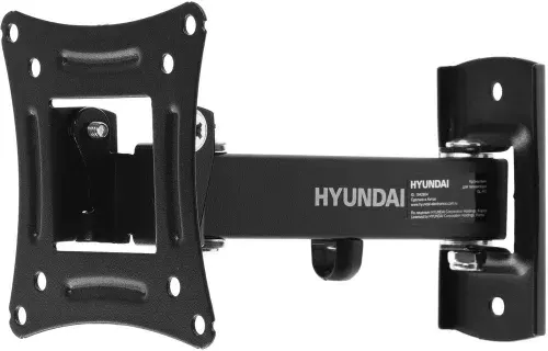 Кронштейн для телевизора Hyundai GL-R3 черный, 10"-27" макс.15кг, VESA: 100х100, 75х75 настенный поворот и наклон (HMA27FS215BK71)