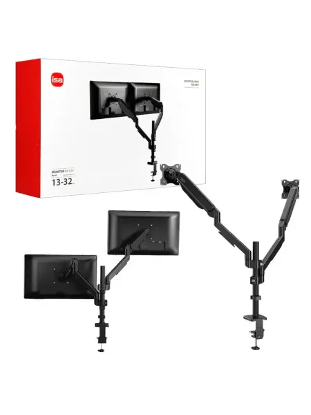 Кронштейн для двух мониторов с газлифтом 13"-32" MH-B2