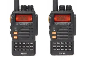 Комплект Речных портативных раций Аргут А-36 + гарнитура + авто з/у в комплекте (2шт)