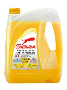 Антифриз готовый карбоксилатный желтый -40G12+ 5 кг SIBIRIA 963896