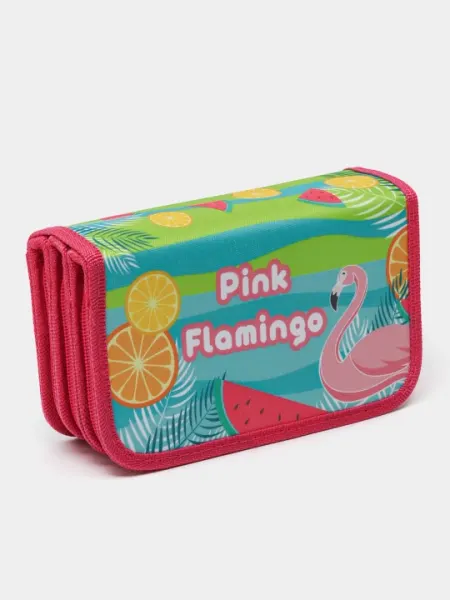 Пенал трехсекционный 190/105 15 ПО-411-PINKFLAMINGO, q0000051771