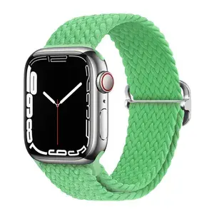 Нейлоновый ремешок для Apple Watch 42-44-45-46-49 mm series 1-10, SE, SE 2, ULTRA, ULTRA 2 (Светло-зеленый)