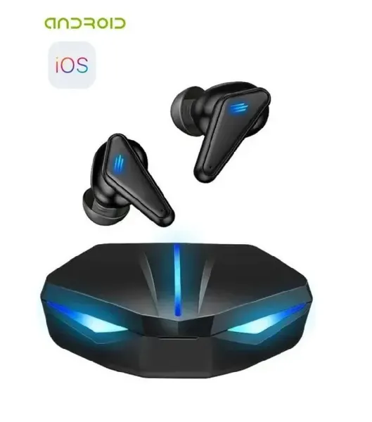 Игровые беспроводные наушники K -55. Bluetooth с шумоподавлением, беспроводным зарядным футляром