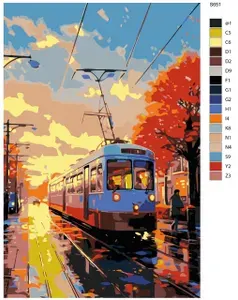 Картина по номерам BRUSHES-PAINTS "Трамвай" S-651 40x60 см