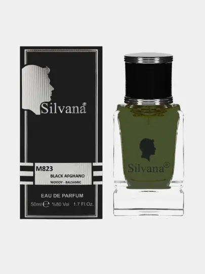 Парфюмерная вода Silvana Black Afgano M-823 для мужчин, 50 мл