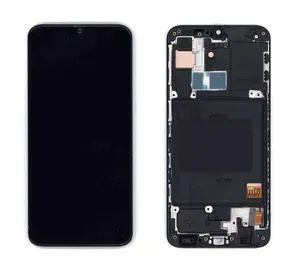 Дисплей (матрица + тачскрин) для Samsung Galaxy A40 SM-A405F (TFT) черный с рамкой