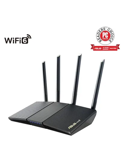 ASUS RT-AX1800S — AX1800 Dual-Band Wi-Fi 6 роутер, Gigabit LAN, AiMesh, WPA3