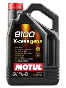 MOTUL 8100 X-CESS GEN2 5W-40 Масло моторное, Синтетическое, 4 л