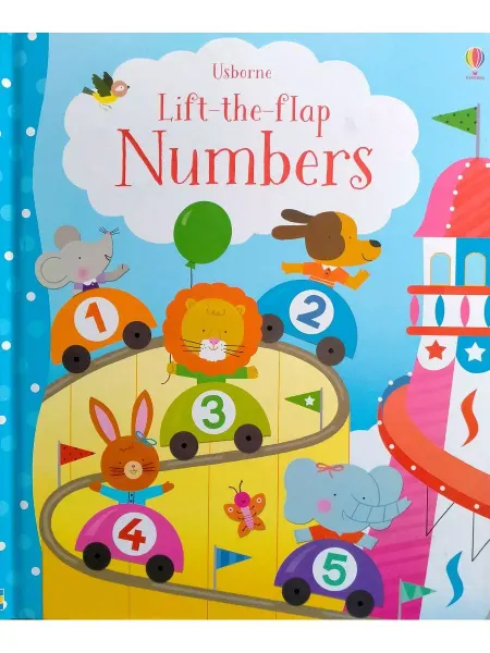 Usborne Lift-the-Flap Numbers числа детская книга с картинками