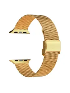 Ремешок для Apple Watch 44/45/46/49 mm Caweon из нержавеющей стали DSG-13-42-GLD Gold