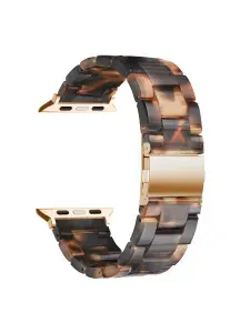 Ремешок для Apple Watch 44/45/46/49 mm Caweon из смолы DSG-10-42-HT Tortoiseshell
