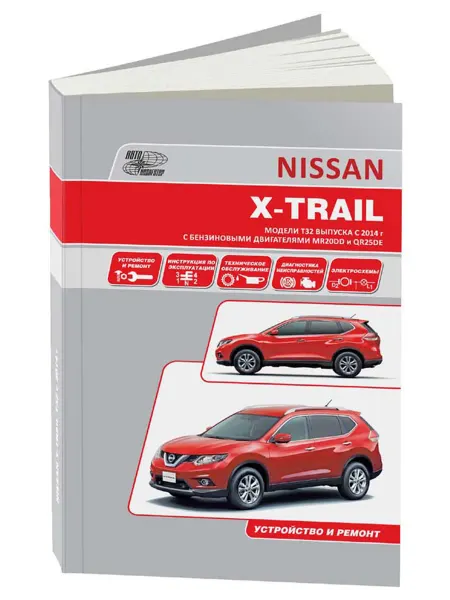 Автонавигатор Книга, ремонт Ниссан X-Trail T32 с 2014 с двигателем 2.0,2.5