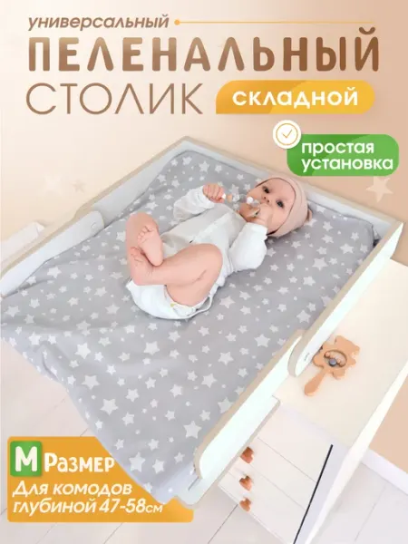 Добрик-wood Пеленальная доска на комод съемная
