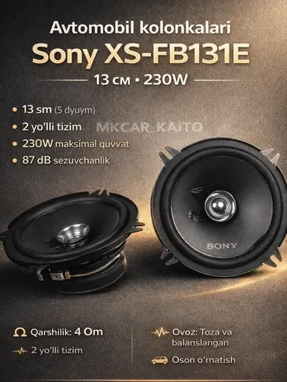 Автомобильные колонки Sony XS-XB1621C 16 см, 350W max