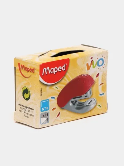 Степлер Maped Vivo #10, до 15 листов, синий 540300 02140