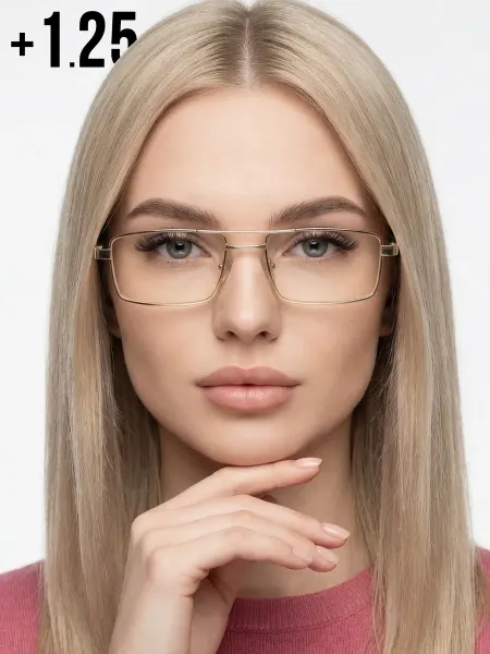 Очки для зрения +1.25 корригирующие с диоптриями