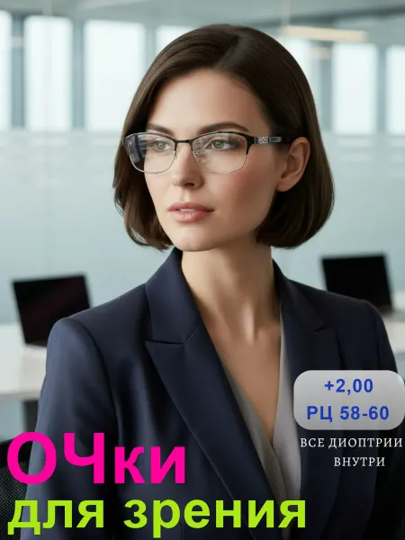Glodiatr Готовые очки для зрения +1.50 РЦ 58-60