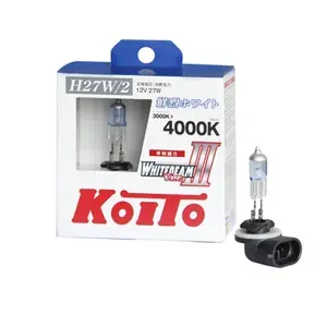 Лампа автомобильная H27/2 12V-27W (белый яркий свет, +100% света) Whitebeam (55W) (2шт.)