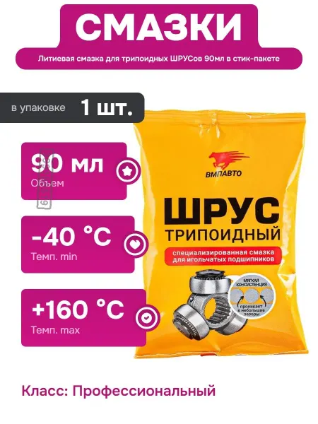Высокотемпературная смазка для автомобильных узлов до +160°C